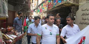 اتحاد الشباب العالمي ومنظمات شبابية عربية واجنبية تزور مخيم شاتيلا