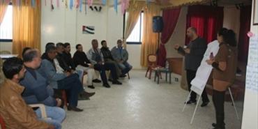محاضرة صحية حول مرض الاكتئاب لمؤسسة بيت اطفال الصمود في مركز الرشيدية