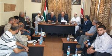 اللجنة السياسية الفلسطينية تعقد اجتماعها في مكتب اللواء ابو عرب