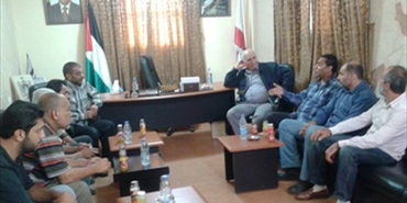 اللواء ابو عرب يستقبل وفد المبادرة الشعبية