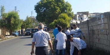 مدرسة الحولة تساهم في حملة نظافة كفربدا