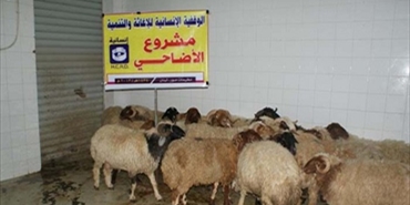 الوقفية الانسانية للاغاثة والتنمية في منطقة صور تنفذ مشروع الأضاحي للعام 2013م
