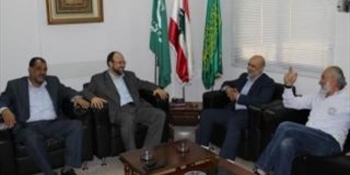 الجماعة الاسلامية في الجنوب استقبلت وفد حماس