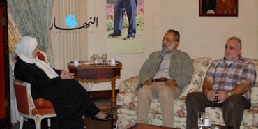 المقدح عرض الوضع الفلسطيني مع بهية الحريري: الوضع في عين الحلوة ممسوك