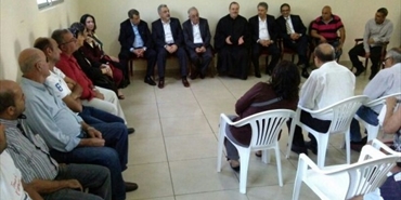 وفد الرئاسة الفلسطينية يتفقد مخيم ضبيه