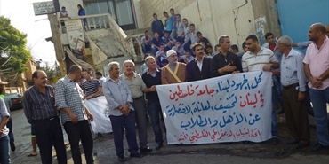 اعتصام لاتحاد الشباب الديمقراطي الفلسطيني (أشد) في صور للمطالبة بإنشاء جامعة فلسطينية في لبنان