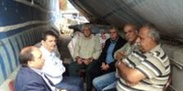 وفد من جبهة التحرير الفلسطينية يزور خيمة الاعتصام التي يقيمها ابناء مخيم نهر البارد امام المقر الرئيسي لوكالة الاونروا
