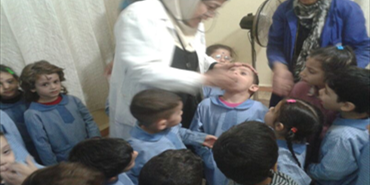 جمعية الهلال الأحمر الفلسطيني تطلق أكبر حملة تلقيح لشلل الأطفال