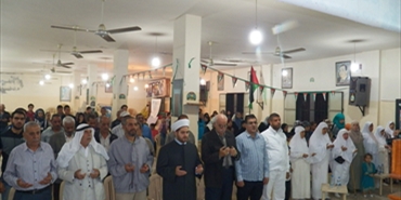فرقة سراج العودة تكرم حجاج بيت الله الحرام في مخيم برج الشمالي