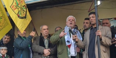 اضاءة الشعلة لحركة التحرير الوطني الفلسطيني "فتح" في عين الحلوة بلبنان