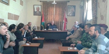 اللواء ابو عرب يلتقي قيادة وضباط القوة الامنية