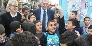 فليبو غراندي في زيارة وداعية لمخيم عين الحلوة‎