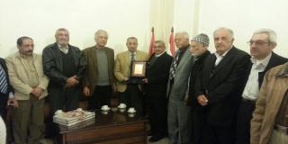 وفد من اتحاد نقابات وعمال فلسطين يلتقي "سعد"