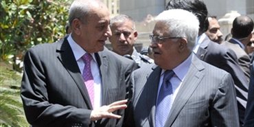 عباس يؤكد لبري حرصه واهتمامه بأمن واستقرار وسيادة لبنان