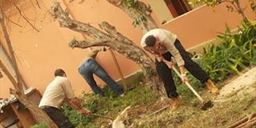 حملة نظافة لمجموعة نابلس الكشفية في مخيم برج الشمالي