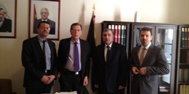 الزير وكحيل يلتقيان السفير الفلسطيني في فرنسا لحضور مؤتمر فلسطينيي أوروبا الثاني عشر