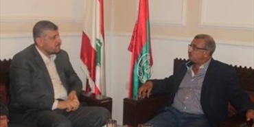 الجهاد الإسلامي تبحث أوضاع المخيمات الفلسطينية مع الناصري