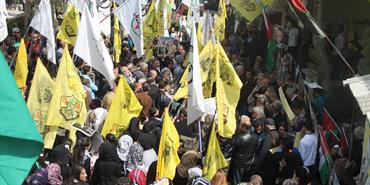 «عين الحلوة» يعتصم دعماً للرئيس الفلسطيني