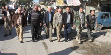 محيسن ووفد فتحاوي من فلسطين يجول في منطقة صيدا‎