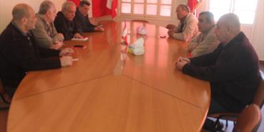 وفد م.ت.ف يلتقي الحزب الشيوعي اللبناني في صيدا