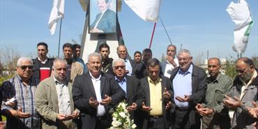 جبهة التحرير العربية تبدأ احتفالاتها بذكرة انطلاقتها 45 بزيارة اضرحة الشهداء بمخيم عين الحلوة