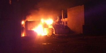 حريق يدمَر منزل لآل عويتي في الرشيدية