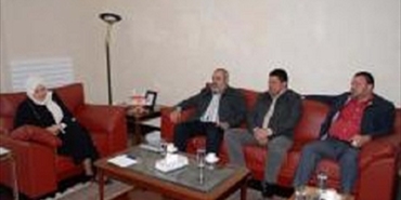 بهية الحريري عرضت اوضاع المخيمات مع وفد حركة "انصار الله"