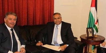 السفير دبور يستقبل السفير المصري حمدي