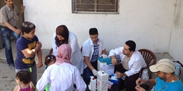 حملة تطعيم‏ لـ "الأونروا" في عين الحلوة