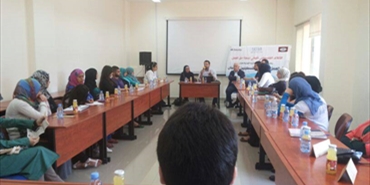 ندوة حوارية عن حق العامل الفلسطيني في جامعة الجنان