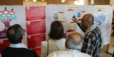 (هوية) توصل رسالتها من خلال المشاركة في معرض فلسطين التراثي الثقافي في مدينة صيدا