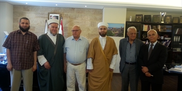 وفد رابطة علماء فلسطين في لبنان يزور رئيس بلديَّة صيدا