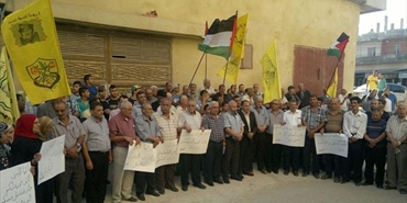 حركة فتح تعتصم تضامناً مع الاسرى في نهر البارد