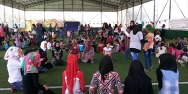 يوم مفتوح في مخيم عين الحلوة بمناسبة يوم اللاجئ العالمي حمل عنوان "لاجئ ومن حقي"