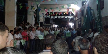 وقفة تضامنية مع غزة لحركة حماس في مخيم البص