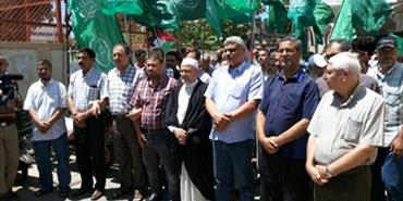 مسيرة لحركة حماس في مخيم البص استنكاراً للعدوان الصهيوني ودعماً لخيار المقاومة