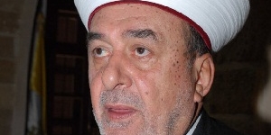 مفتي صيدا يعتذر عن عدم تقبل التهانئ بسبب العدوان على غزة