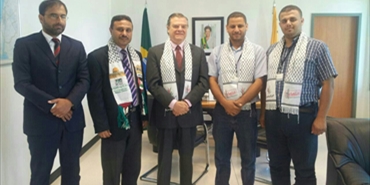 مؤسسات فلسطينية في لبنان تزور سفارة البرازيل لدعمها الحقوق الفلسطينية وادانتها للعدوان الصهيوني على غزة