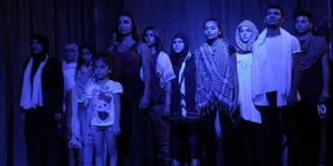 مسرحية "من أجل السلام " تضامناً مع أطفال غزة وسوريا