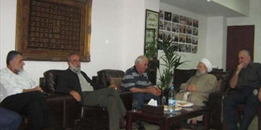 الشيخ ماهر حمود يستقبل وفد من القوة الامنية الفلسطينية‎