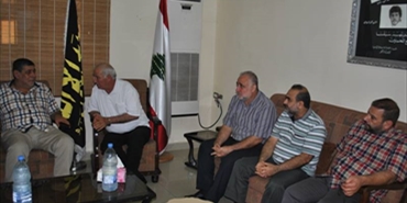 قائد الأمن الوطني الفلسطيني يزور الحزب التقدمي و"تيار الفجر" والشيخ حمود