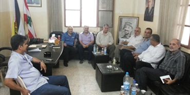 شبايطة يستقبل مدير الانروا في لبنان في مكتبه بعين الحلوة