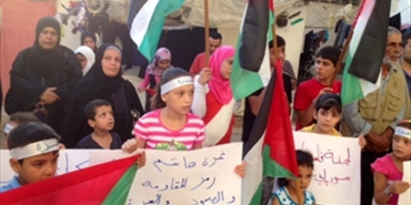 لجنة فلسطينيي سورية في لبنان تنظم اعتصاماً دعماً لغزة