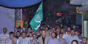 مسيرات جماهيرة في مخيمات صور دعت لها حركة حماس احتفاءا بانتصار غزة