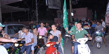 مسيرات جماهيرية حاشدة في مخيمات لبنان ابتهاجا بانتصار المقاومة في غزة