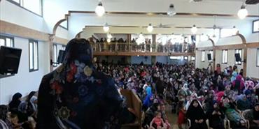 اللجان النسائية في حركة حماس تقيم مهرجان جماهيري حاشد تحت عنوان " شعب يصنع نصره"