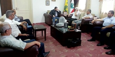 حزب الله في مدينة صيدا يستقبل وفد قوى التحالف الفلسطيني
