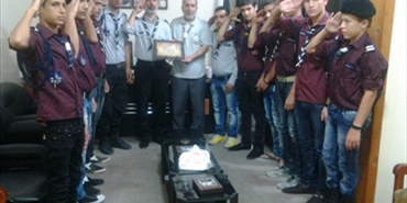 كشافة بيت المقدس تكرم القياديين في الجهاد الإسلامي موسى وعوض