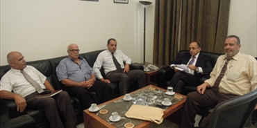 لجنة الحوار اللبناني الفلسطيني تستقبل وفدا من "شاهد" ولجنة مخيم نهر البارد الجديد