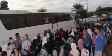 انطلاق حجاج مخيمات صور الى الديار المقدسة لأداء مراسم الحج‎